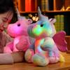 25 cm süße leuchtende Led-Licht Einhorn Plüsch Spielzeug leuchtende sitzende Einhorn Tier Kissen gefüllte Puppe Kinder Kawaii Weihnachtsgeschenke