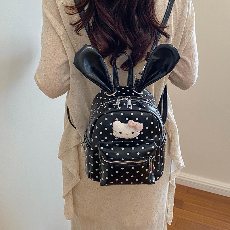 Schoolbag Premium School Bag Backpack Women's Travel Light Backpack 1011 New Summer Fashion Niche Polka Dot Commuter Bag