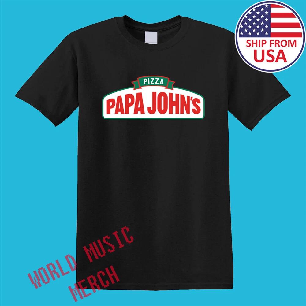 Papa John s Pizza Restaurant Men s Black Size S-5XL XL