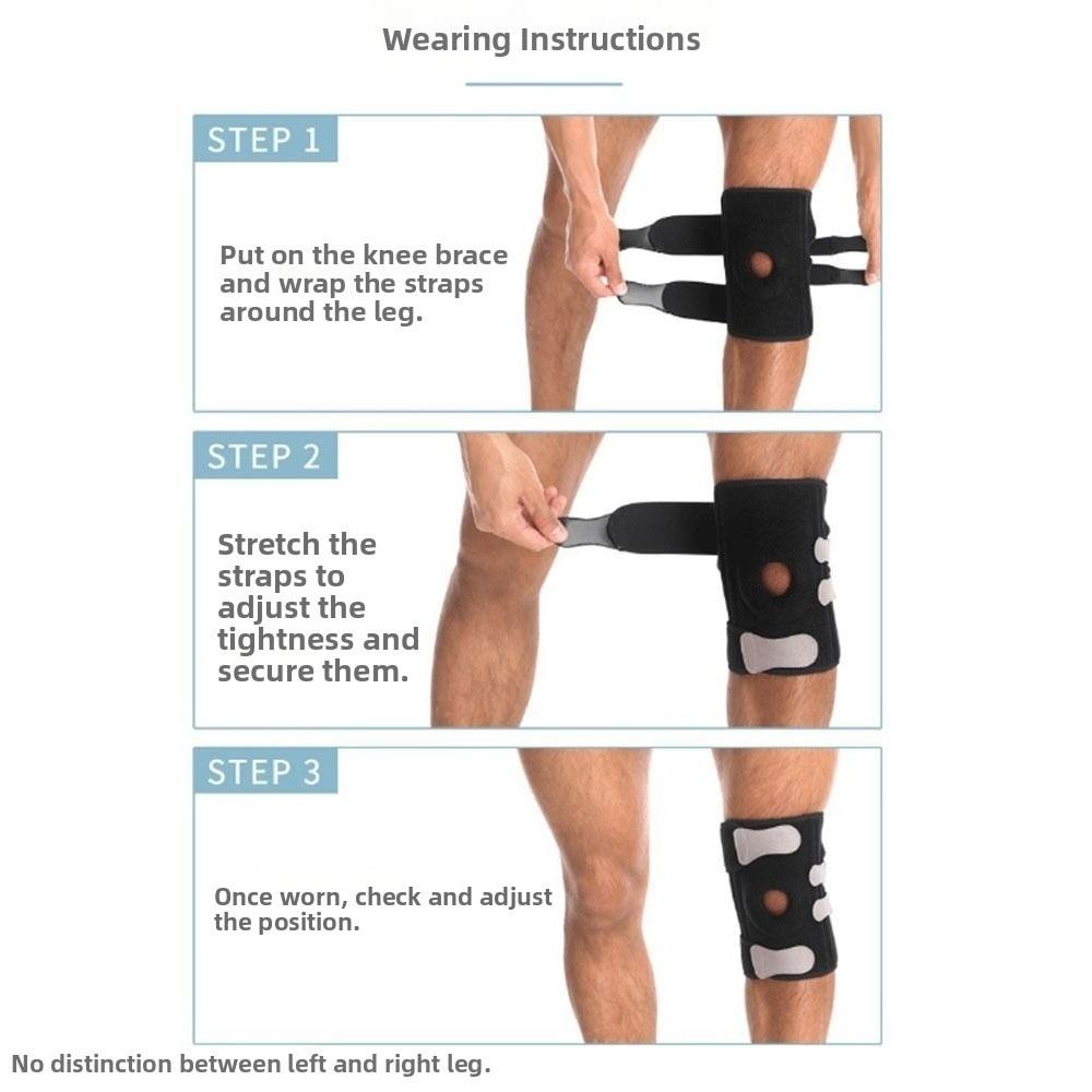 Breathable Knee Support Protector Adjustable Knee Brace Men Women Sports Knee Pad  Running