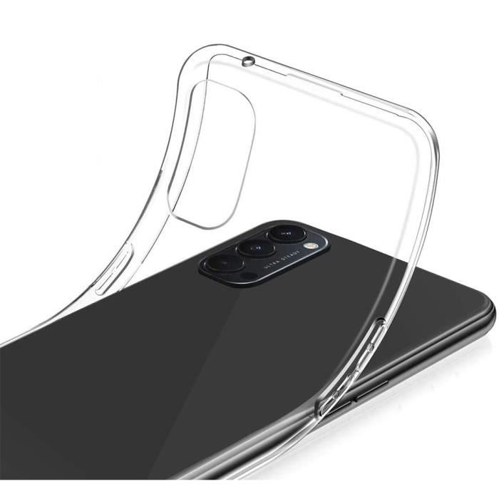 Coque - PHONILLICO - Oppo Reno 4 - Silicone Gel TPU - Transparent - Ultra Mince