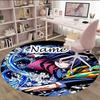 Customizable Demon Slayer6 Round Non-Slip Carpet - Ideal for Garden, Picnic, Office, Perfect for Decoration, Suitable For All Seasons