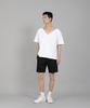 Seinteukeulu Plain Big V-Neck Short Sleeve T-Shirt Bigv-883 White
