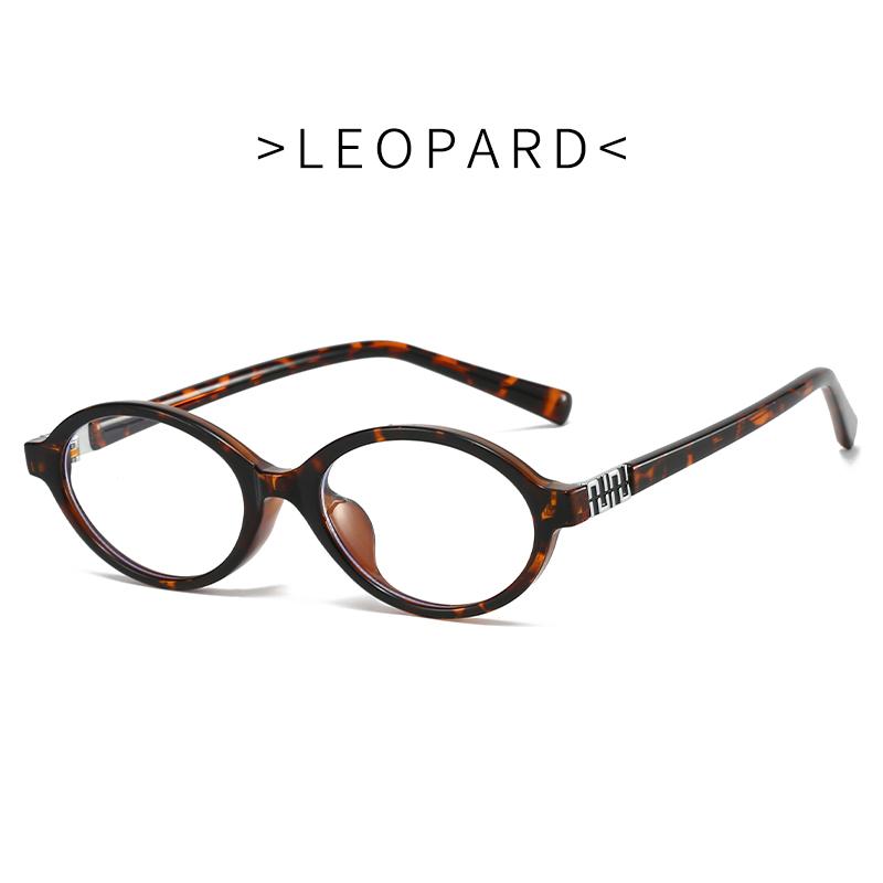 Fashion Small Oval Glasses Frame Women Anti Blue Light Ins Popular Blue Light Blocking Eyeglasses Ladies