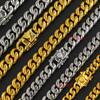 18K Gold Plated Cuban Link Chain Necklace for Women - Stainless Steel, French Retro Design