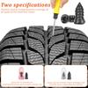 120 Pcs Tire Repair Rubber Nail Kit Motorcycle Vacuum Tyre Repair Nail Kit with 2 Screwdriver Tire Puncture Repair Accessories