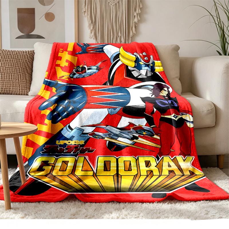 goldorak Soft and comfortable flannel Suitable for sofas living rooms outdoor camping travel and also makes a great anniversary gif