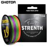GHOTDA 0,14-0,40(mm) Lenza da pesca anti-morso X9 da 500 m adatta per acqua di mare, acqua dolce, persico multicolore, attrezzatura da pesca da 20 a 80 libbre