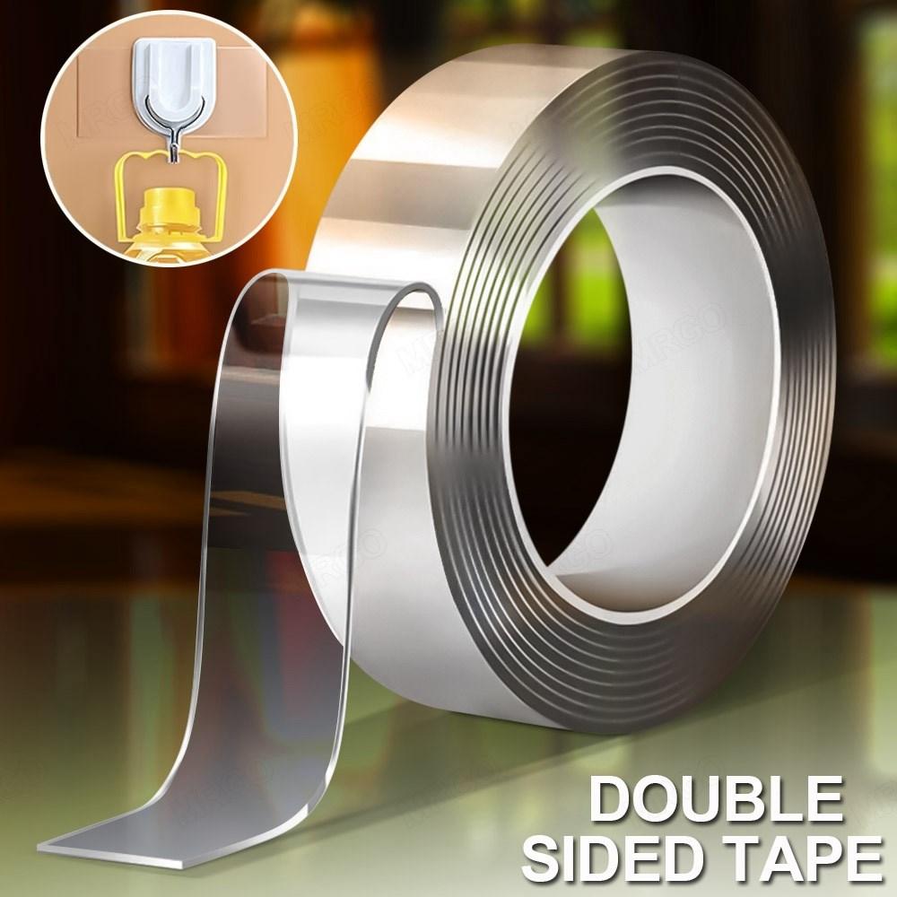 1M/3M/5M Wall Sticker Tape Tracsless Nano Double Sided Tape Sticker For Kitchen Home Bathroom Reusable Waterproof Adhesive Tapes