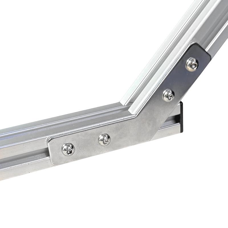Aluminum Profile 2020/3030/4040 Corner Bracket: 45°/135° External Connector Plate, Carbon Steel Side Fixing Iron Sheet