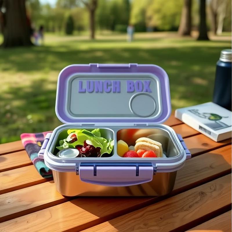 ZISIZ 304 Edelstahl 2-Fächer Isolierbox für das Mittagessen