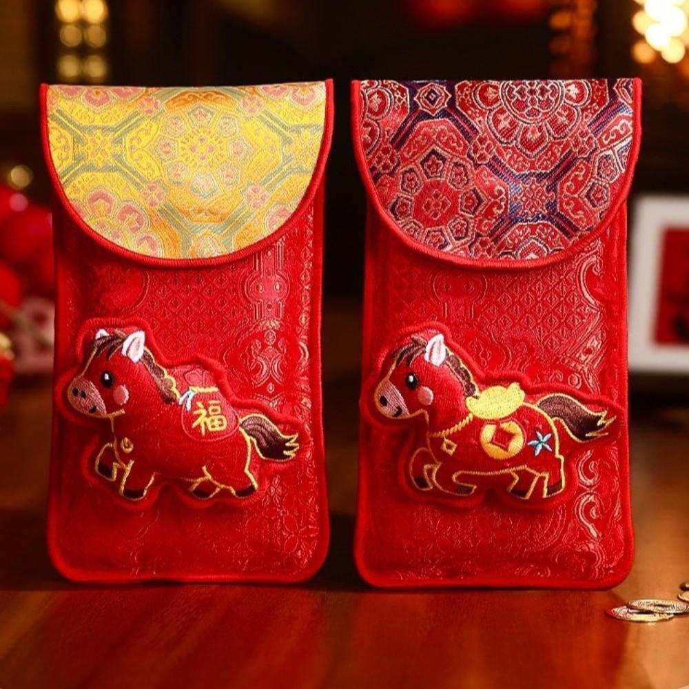 with Neck Strap Money Envelopes Red Color Lucky Money Packets Lucky Charm Cash Envelopes  Kids