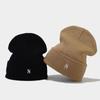 Fashion Trendy Brand N Letter Knitted Hat Children's Simple Trendy with Crimped Stacking Hat Men's Versatile Wool Hat Tide
