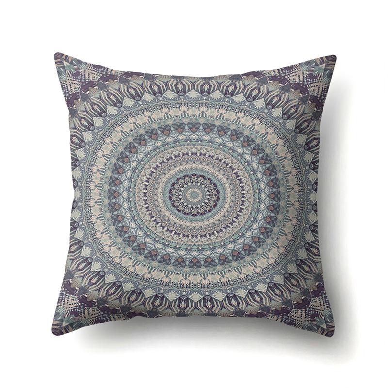 American Retro Ethnic Bohemian Polyester Pillow Case Car Decoration Home Printed Waist Rest Pillow Case