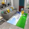 3D Football Pattern Carpet Living Room Large Carpet Children's Bedroom Kitchen Bathroom Entrance Anti-slip Home Decor Mat Carpet