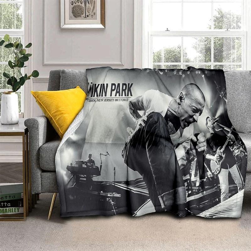 HOT L-Linkin Park Rock Band Classic Soft Plush Blanket,Flannel Throw Blanket for Living Room Bedroom Picnic Bed Sofa Cover