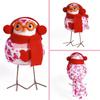 Valentine's Day Bird Doll with Heart, Glasses, Scarf, and Hat - Cute Qixi Festival Ornament