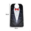 Adult Bib for Eating Suit Pattern Clothing Protector Unisex Elderly Women Men Seniors