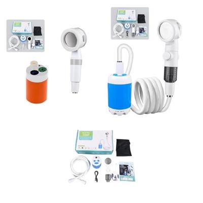 Portable Camping Shower Pump Outdoor Rechargeable Electric Shower Pump for Camping Car Washing Gardening Enduring