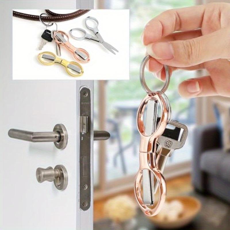 3pcs Rust-resistant Portable Folding Mini Scissors For Nurse Travel Office Fishing Craft Safe Pocket