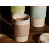 Reusable Coffee Tea  Cup Wheat Straw Mug Coffee Cup With Lid Home Outdoor Water Bottle