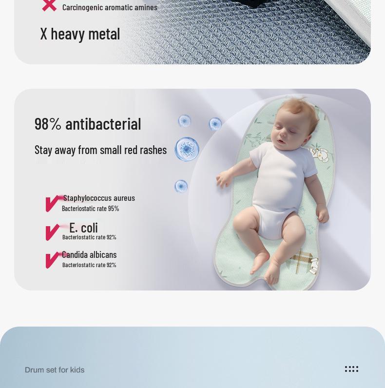 Runde Y T6 Universelle Eis-Seide Rattan Kinderwagen-Sitzauflage - Atmungsaktiv und Kühl für den Sommer