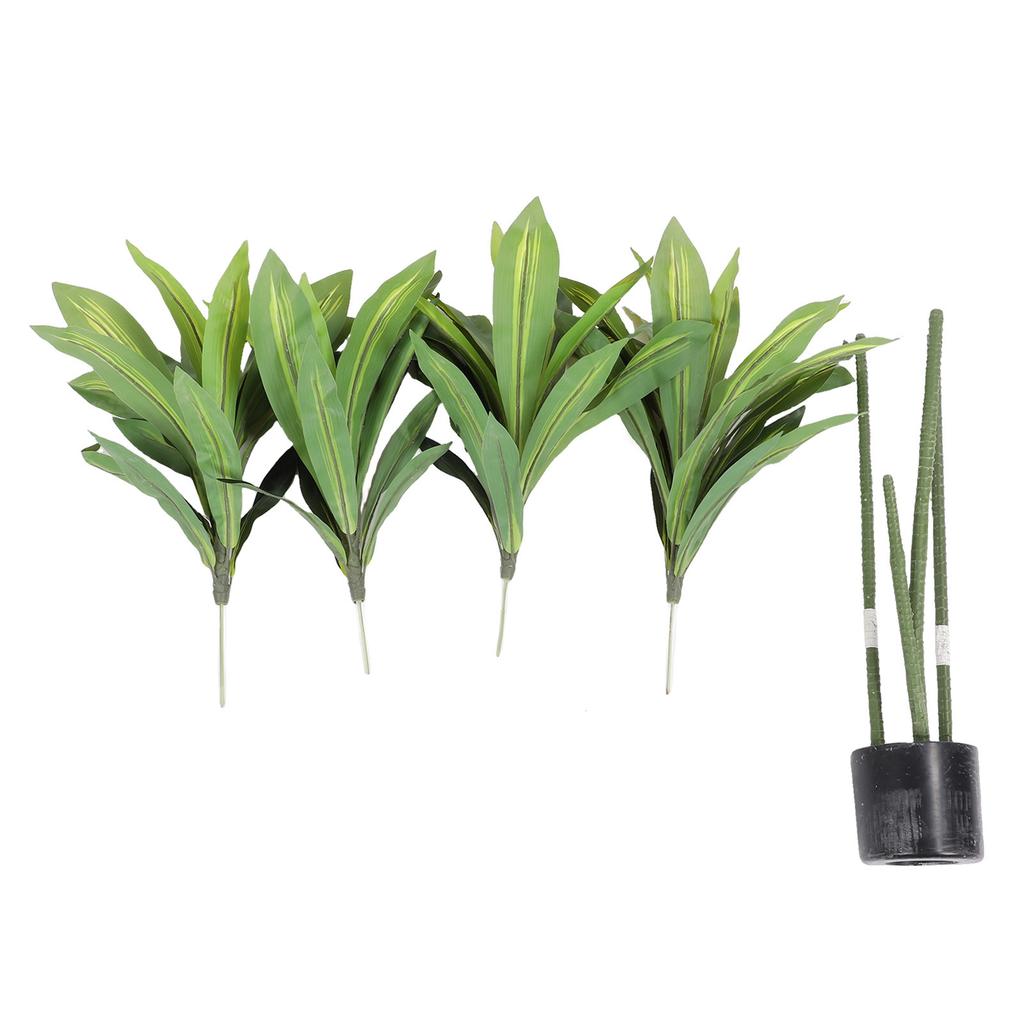 Faux Dracaena Fragrans Tree ABS PU Artificial Dracaena Fragrans Fake Floor Potted Plant for Home Office Living Room Decor