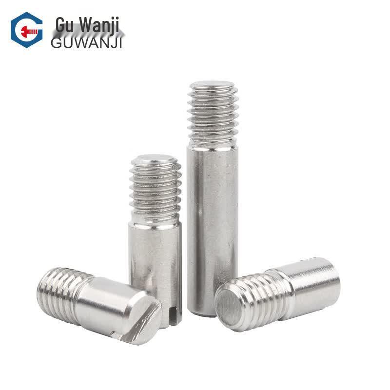 GUWANJI 304 Stainless Steel Slotted External Thread Cylindrical Pin