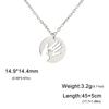 Simple Fashion Mother Love Necklace Round Pendant Baby Mom Jewelry Gift