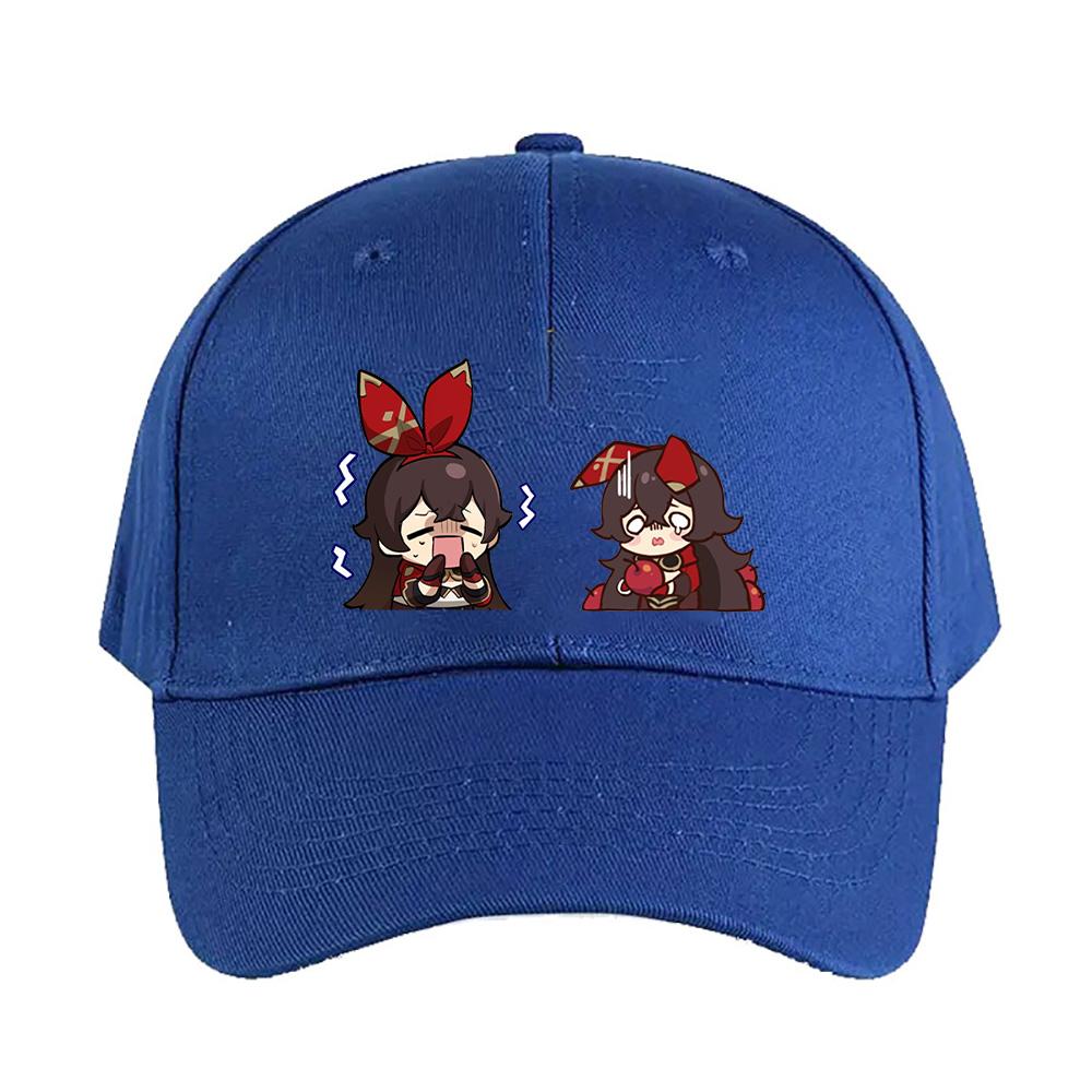 Chibi Genshin Impact Amber Cap Summer Woman Man Adult Casual Fashion Casual Adjustable Fishing Hat Sun Hat