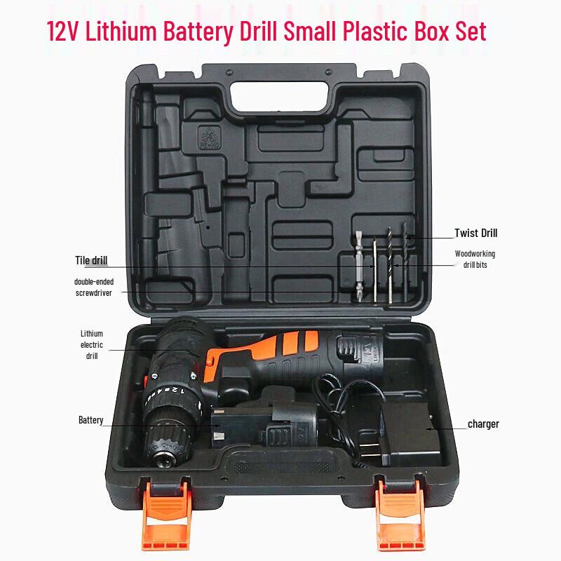 OLOEY 12V Cordless Electric Screwdriver & Drill Tool Kit CN plug (adapter included)