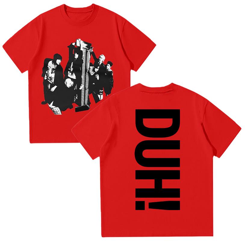 

P1Harmony Mini Album DUH Graphic T Shirts Cotton Oversized Y2k Short Sleeve Tops Men s Clothing P1 Harmony Fan s Gift Unisex Female Male Clothes XXXL зелений