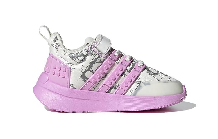 LEGO x Adidas Racer Tr K Stoff Rutschfest Abriebfest Niedrig geschnitten Kleinkinderschuhe Weiß Kleinkind und Kleinkind GW1873