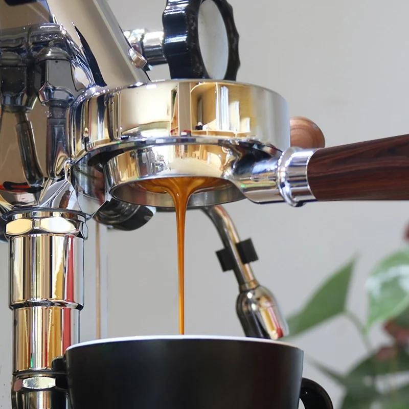 58mm Edelstahl bodenloser Siebträger mit M10 Griff, Kompatibel mit Breville BES920/BES980 Kaffeemaschine