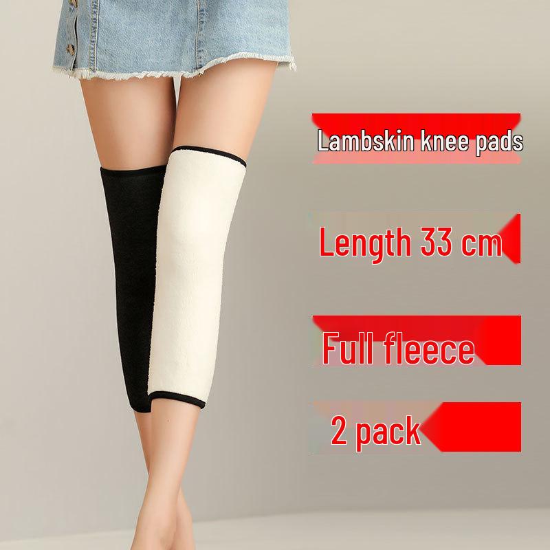 Warm Lamb Wool Velvet-Lined Knee Pads for Joint Protection - Ideal for Middle-Aged & Elderly Men and Women During Autumn and Winter