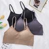 Women Seamless Sports Crop Top Sexy Bra Female Bralette Sleeveless Camis Crochet Tank Underwear Summer Lingerie Tube Top