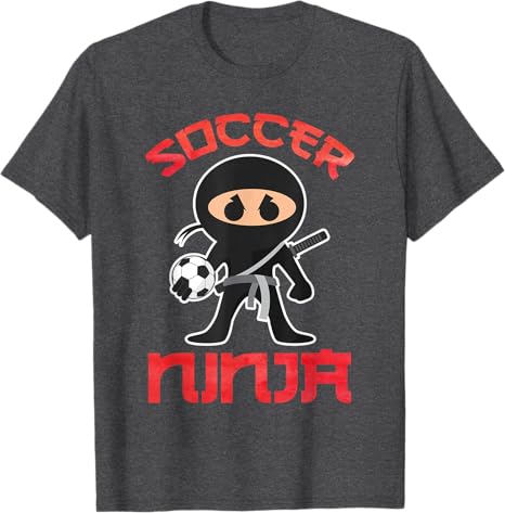Cool Soccer Ninja Art for Unisex Boys Kid Soccer Lovers Player TShirt Japanese Cartoon Y2k Graphic Saying Tee Fashion Novelty Gift