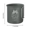 300ML Camping Mug Aluminium Alloy Picnic Utensils Foldable Handle Travel Coffee Cup Ultra-Light Outdoor Kitchen Equipment