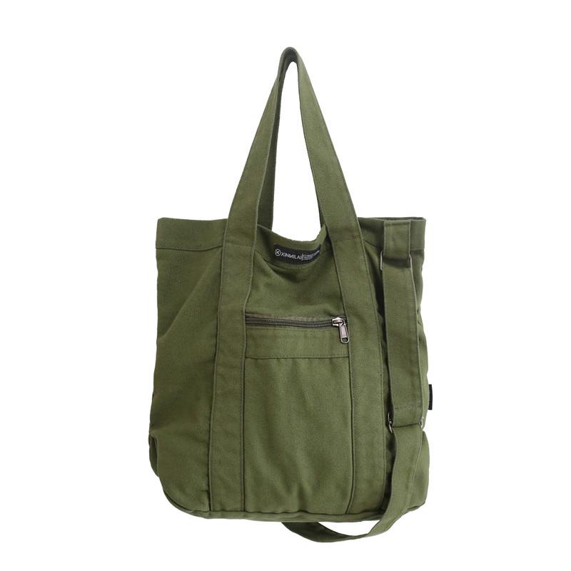 Retro Canvas Bag 2025: Unisex Korean Casual Shoulder-Crossbody Handbag