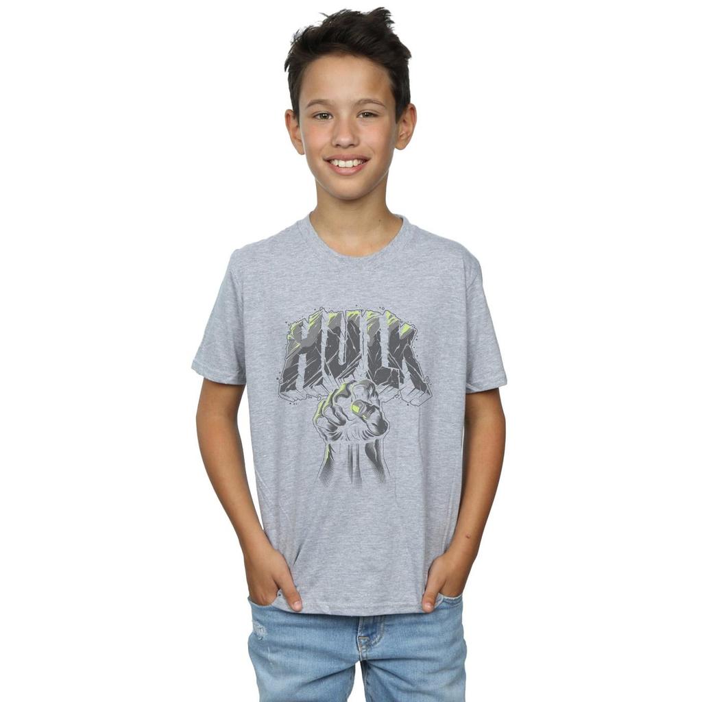 Marvel Hulk Punch Logo-T-Shirt für Jungen