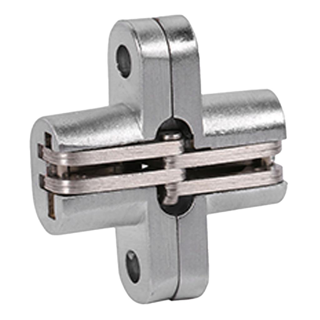 180 Degree Zinc Alloy Invisible Folding Door Cross Hidden Hinges 43.7mm 60.4mm  68.8mm 94mm