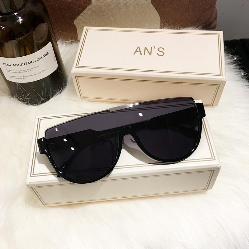 Pilot Half-Frame Sunglasses Men And Women Transparent Trend Personalized Semi-Round Glasses Couple Travel Photo Sunglasses