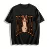 Halloween Plaid Ghost Bow MAMA Print Casual Top Pure Cotton T-shirt
