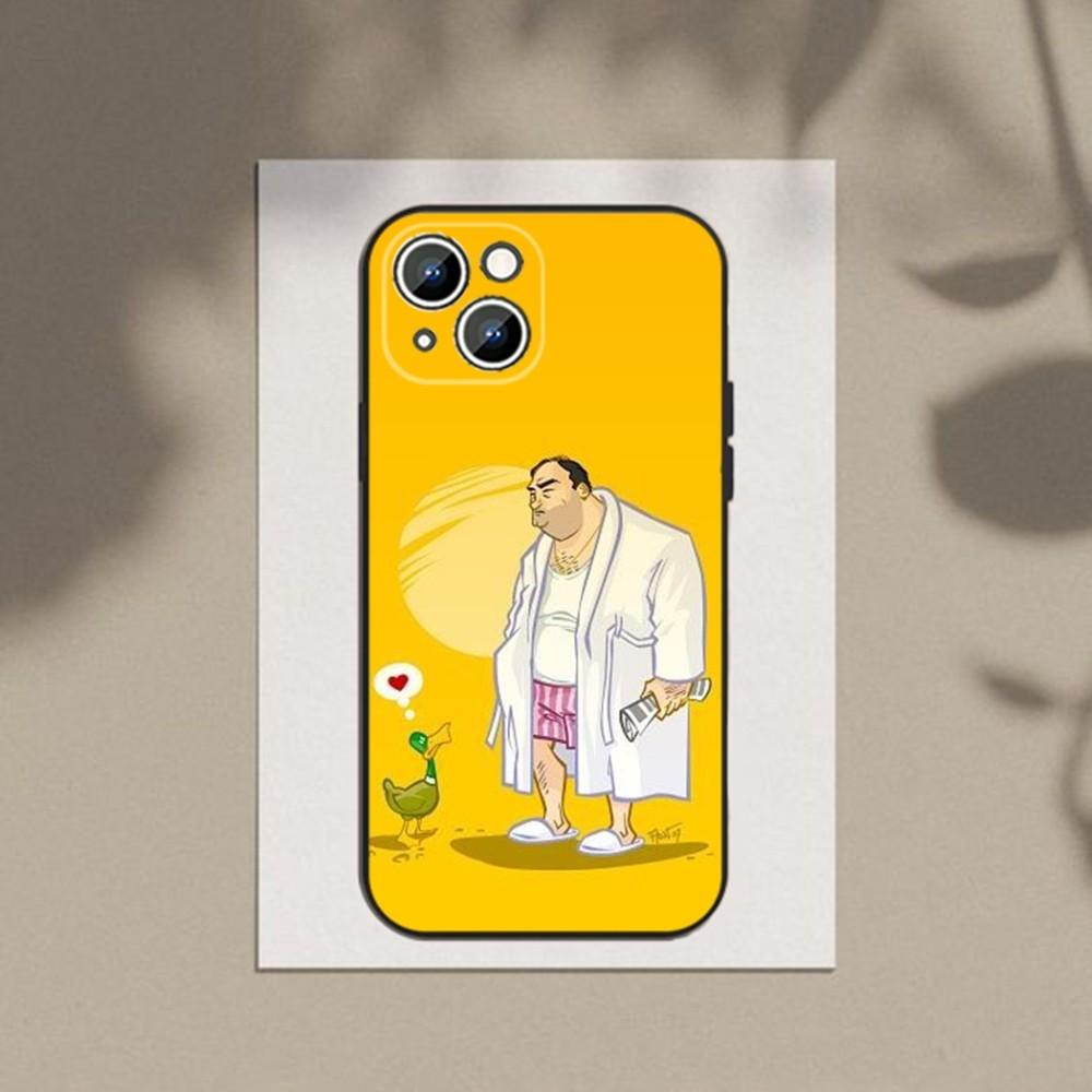 The S-Sopranos-S-TV  Phone Case Phone Case For Apple iPhone 15,14,13,12,11,XS,XR,X,8,7,Pro,Max,Plus,mini Silicone Black Cover