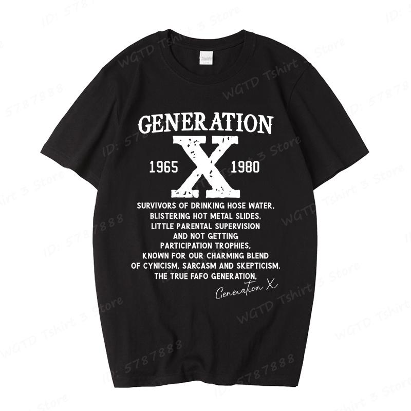 Cool Skull Gen X Before All You Sissie Were Born Tshirts Funny Generation X Tshirt Mens Street Casual Short Sleeve Tshirts