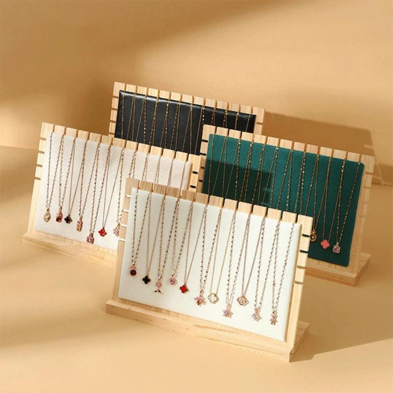 Creative Solid Wooden Necklace Frame Fashion Jewelry Display Frame Pendant Support Jewelry Display Props Jewelry Hanger