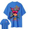 ONE PIECE Hotblooded Animation Choba Shortsleeved Mens and Womens Same Style Comfortable Shortsleeved Couples Casual Top