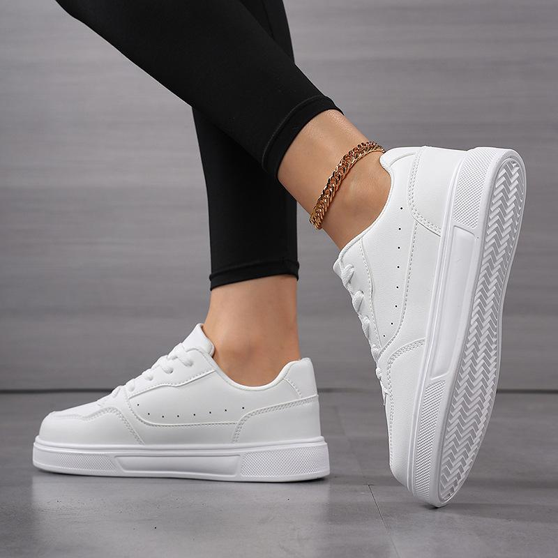 Autumn White Shoes Cross-border Large Size Couple Shoes Casual Sports Board Shoes Tide