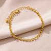 Stainless Steel Imitation Pearl Anklets for Women Gold Color Chain Ankle Bracelet Anklet Summer Beach Jewelry Accessories Gift