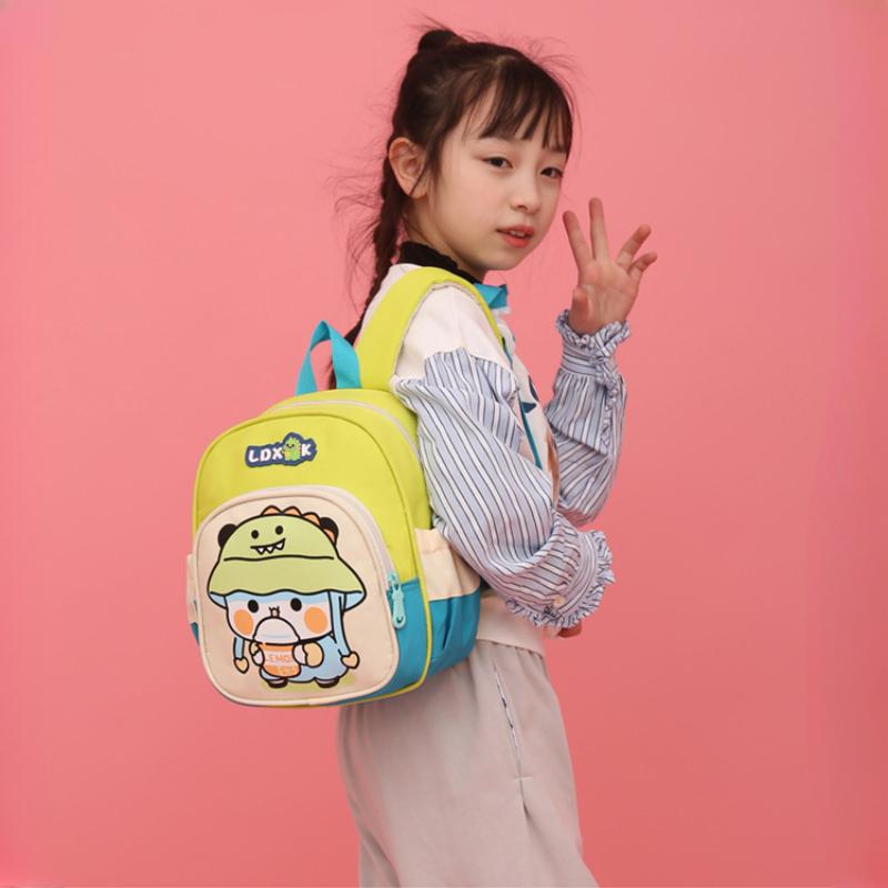 Neue Mode Macaron Farbe Kindergarten Schultasche Ultraleicht Niedlich Cartoon Junge Baby Rucksack Hochwertige Oxford Büchertasche für Mädchen 3 Jahre Alt Klasse 1-2